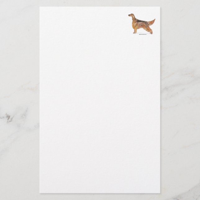 Irish Setter Stationery (Front)