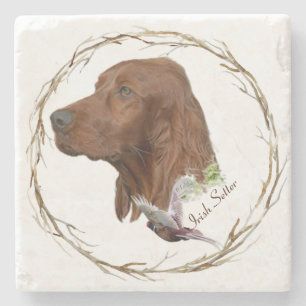 Irish Setter Stone Coaster