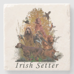 Irish Setter Tapestry T-Shirt Keychain Button Squ Stone Coaster