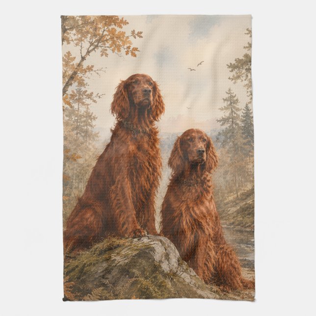  Irish Setter   Tea Towel (Vertical)