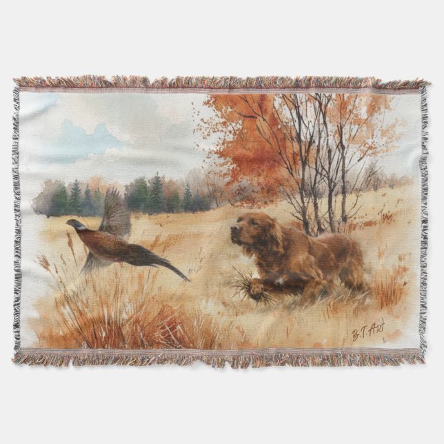 Irish Setter  Throw Blanket (Front)