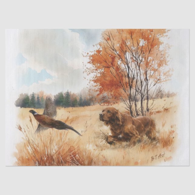 Irish Setter  Tissue Paper (Front)