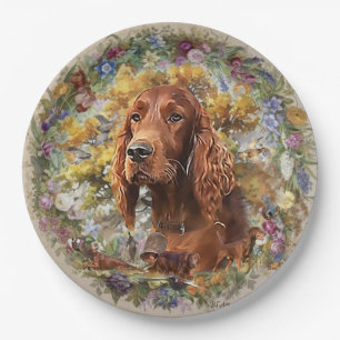 Irish Setter - Ultimate Upland Bird Dog Paper Plate
