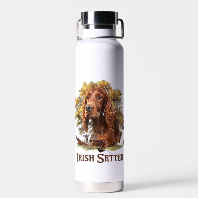Irish Setter - Ultimate Upland Bird Dog Water Bottle (Back)