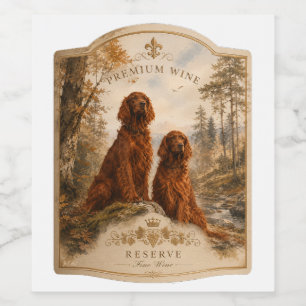 Irish Setter Wine Label
