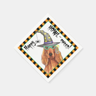 Irish Setter Witch Napkins