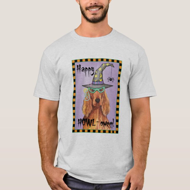 Irish Setter Witch T-Shirt (Front)