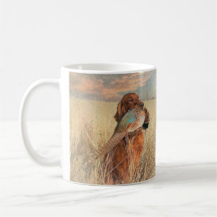 Irish Setter with pheasant Coffee Mug