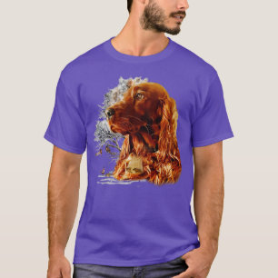 Irish setter with pheasant T-Shirt