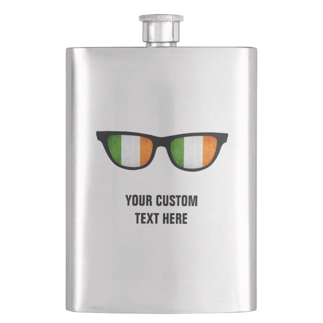 Irish Shades custom flask (Front)