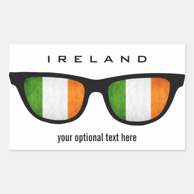 Irish Shades custom stickers (Front)