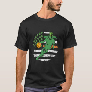 Irish Shamrock Basketball St Patrick Day T-Shirt