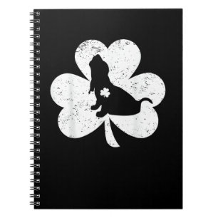 Irish Shamrock Basset Hound Dog St. Patrick's Day  Notebook