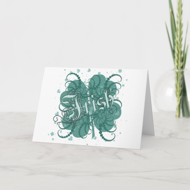 Irish Shamrock Card (Front)