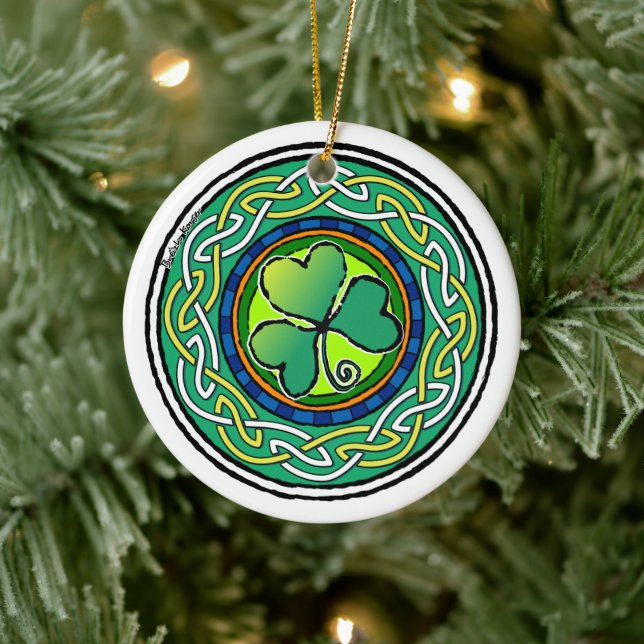 Irish shamrock ceramic tree decoration (Tree)