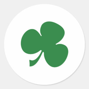 Irish Shamrock Classic Round Sticker