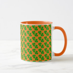 irish Shamrock clovers small Mug