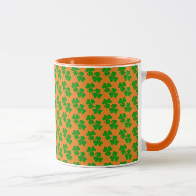 irish Shamrock clovers small Mug (Right)