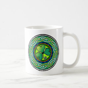 Irish shamrock coffee mug