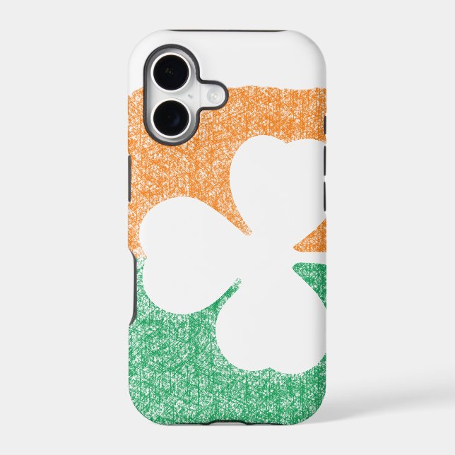 Irish Shamrock custom iPhone case (Back)