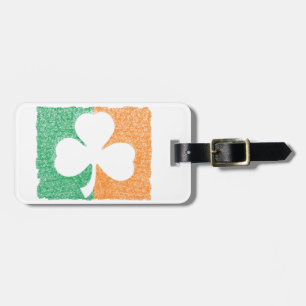 Irish Shamrock custom luggage tag