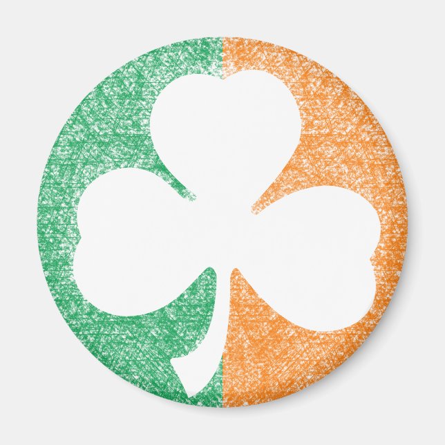 Irish Shamrock custom magnet (Front)