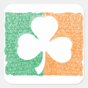 Irish Shamrock custom stickers