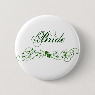 Irish Shamrock design 6 Cm Round Badge