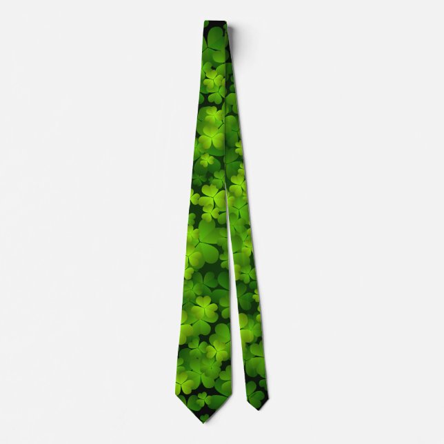 Irish Shamrock Double Sided Tie (Front)