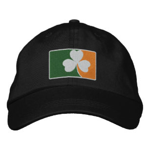 Irish Shamrock Flag Embroidered Hat