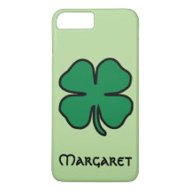 Irish Shamrock Four Leaf Clover iPhone Case Name