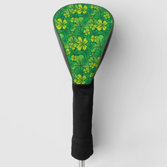 Irish Shamrock Golf Head Cover (Front)