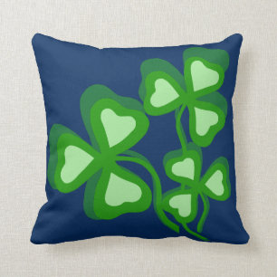 Irish Shamrock, green clover, Ireland shamrock Cushion