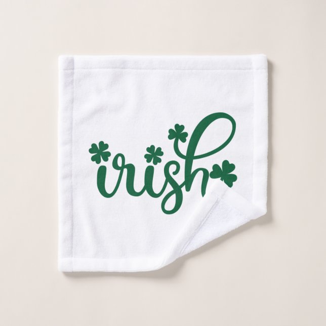 Irish Shamrock Ireland St. Patrick's Day Gift Idea Wash Cloth (Wash Cloth)