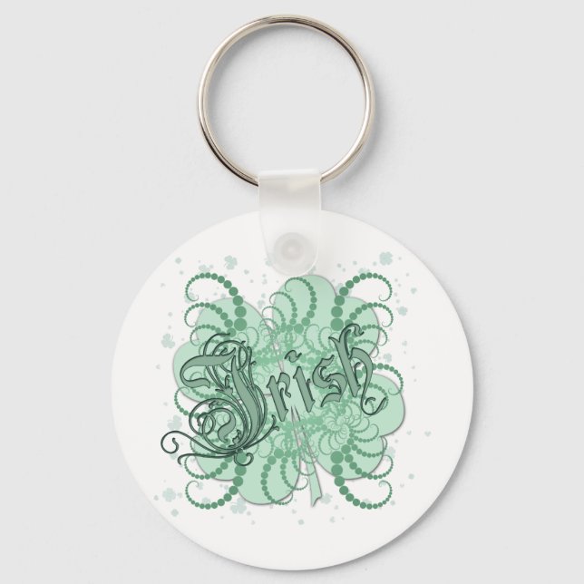Irish Shamrock Key Ring (Front)