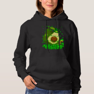 Irish Shamrock Leprechaun Avocado St Patrick's Day Hoodie