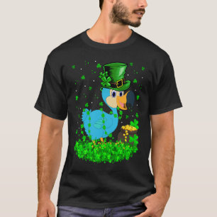 Irish Shamrock Leprechaun Dodo Bird St Patrick's D T-Shirt