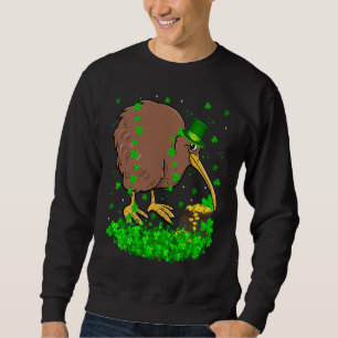 Irish Shamrock Leprechaun Kiwi Bird St Patrick's D Sweatshirt
