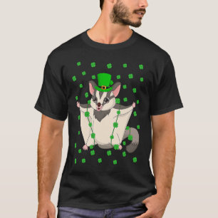Irish Shamrock Leprechaun Sugar Glider St Patrick' T-Shirt