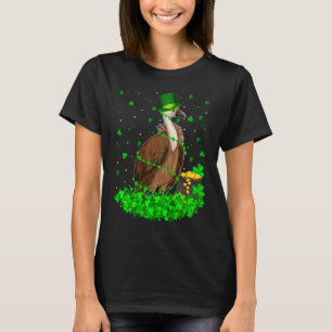 Irish Shamrock Leprechaun Vulture Bird St Patrick' T-Shirt