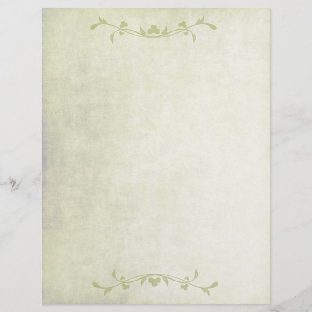 irish shamrock letterhead (Front)