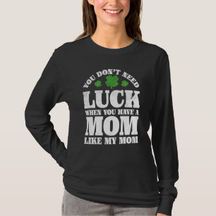 Irish Shamrock Lucky Mom St Patrick's Day Boys Gir T-Shirt