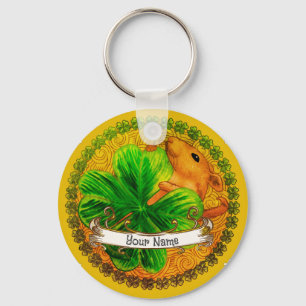 Irish shamrock  Mouse  custom keychains