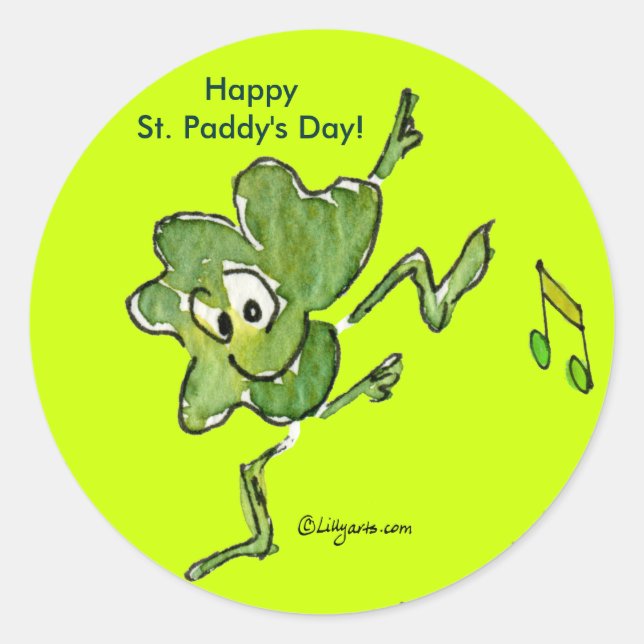 Irish Shamrock n Roll 05 Sticker (Front)