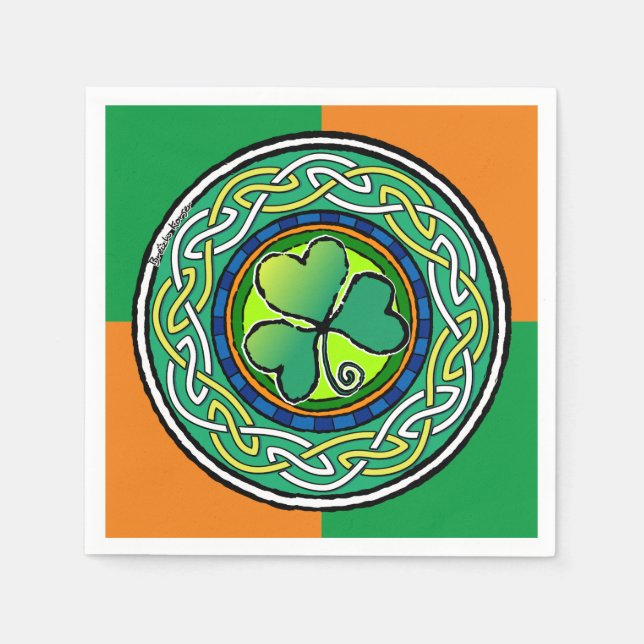 Irish shamrock napkin (Front)