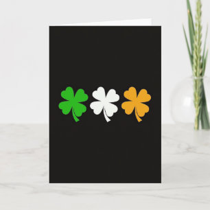 Irish Shamrock Pattern Card