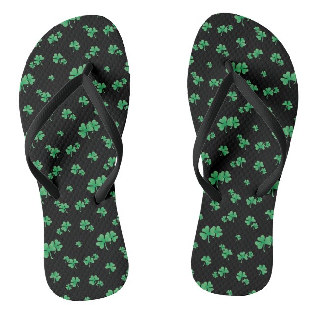 Irish Shamrock Pattern Jandals (Footbed)