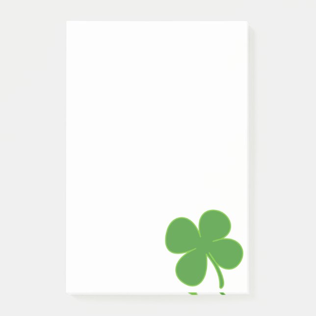 Irish Shamrock Post-it Notes (Front)