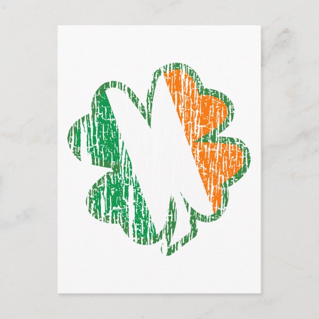 Irish Shamrock Postcard (Front)