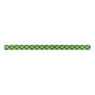 Irish Shamrock Satin Ribbon